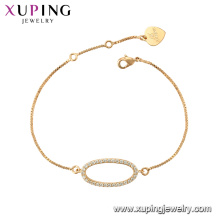 75789 xuping 18K vergoldet Mode Charme Nachahmung Kristall Armband für Frauen